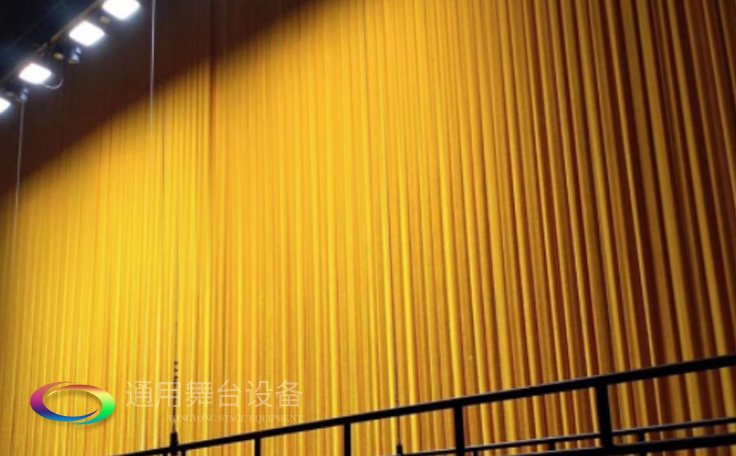 舞臺幕、舞臺阻燃幕布B1級阻燃金絲絨密絲絨大幕側(cè)幕電動對開幕軌道