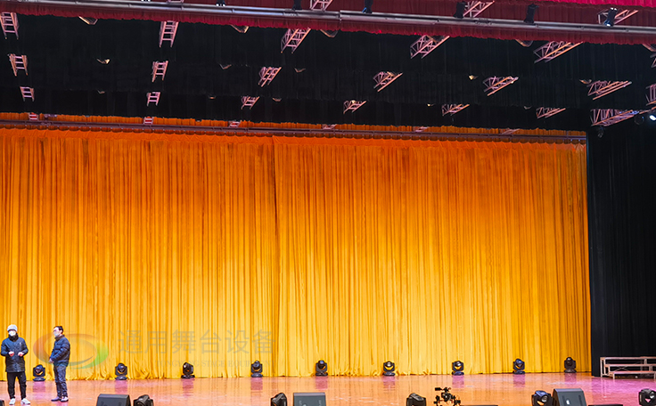 學(xué)校禮堂、報告廳 大型舞臺阻燃幕布廠家定做